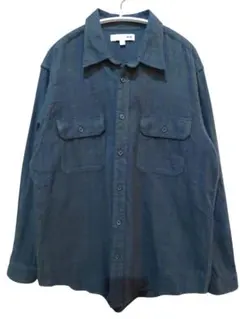 UNIQLO×JWアンダーソン フランネルチェックシャツオリーブグリーンL