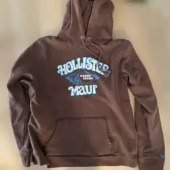 Hollister ブラウン パーカー フード付き