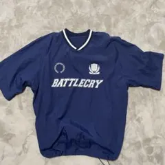 BATTLECRY ナイロン プルオーバー ジャケット ネイビーのサムネイル