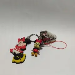 ミニーマウス キーホルダー&ストラップ