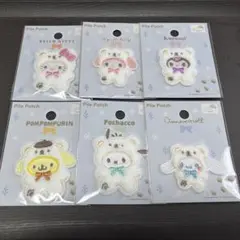 サンリオパイルワッペンふわふわスノー