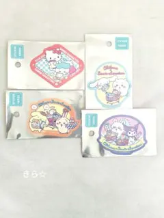 ちいかわ✕サンリオ スーパーマーケットなスマホに貼れるサイズのステッカー 4枚