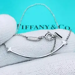 ◇ティファニー◇新品仕上済 Tスマイル スモール ネックレス Ag925 2.5