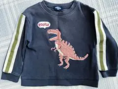 クレードスコープ ブラック 恐竜柄トレーナー 100サイズ