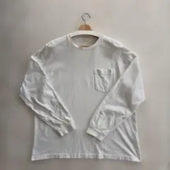 GU ヘビーウェイトビックTシャツ　ホワイトLサイズ男女兼用341-339621