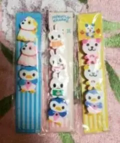 動物キャラクターしおり3個セット