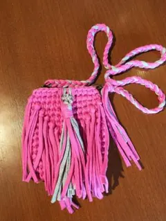 サコッシュ　肩掛けスパゲッティポーチ　スマホポシェット