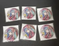 初音ミク 花色衣 缶バッジ スカイタウン 雪ミク 中国再販　6点