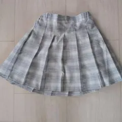 GLOBAL WORK チェック柄 プリーツスカート 160cm