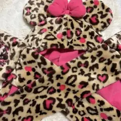 ミニーちゃんヒョウ柄ファンキャップ