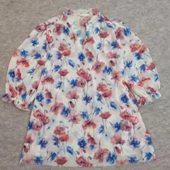 VIVIENNETAMパワーネットPOPPY PRINT　NETTINGブラウスのサムネイル