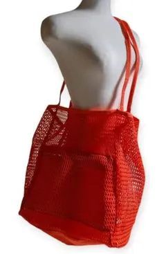 高品質✨トレンド✨メッシュバッグ 大容量 トートバッグ 旅行 ショルダーバック