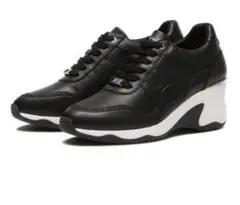 【極美品】HAWKINS ヒールアップスニーカー BLACK 黒　25cmのサムネイル