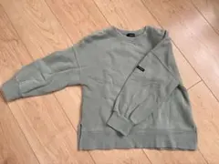 petit main オーガニックコットン トレーナー 110 グリーン