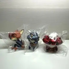 かくれんぼフィギュア　ズートピアベイマックス3体セット