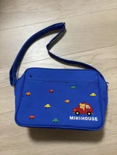 MIKI HOUSE キッズ ショルダーバッグ 車柄 ブルー