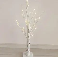 動作確認済　LEDツリーライト　ホワイトバーチライト60cm