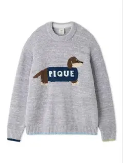 ジェラートピケ ベビモコダックスフンドジャガードプルオーバー グレー