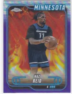 NAZ REID 2024-25 TOPPS CHROME PURPLE