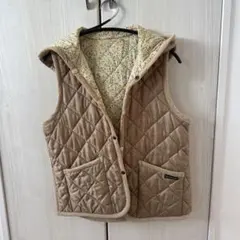 ラベンハム キルティングベスト　リバーシブル　リバティ柄　サイズイギリス36