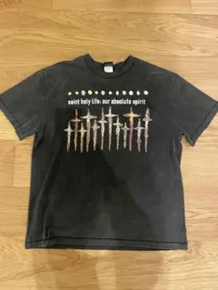 god 十字架　ブラックtシャツ L