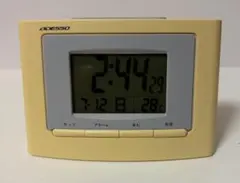 ADESSO 電波デジタル時計 温度計付 アラーム 中古のサムネイル