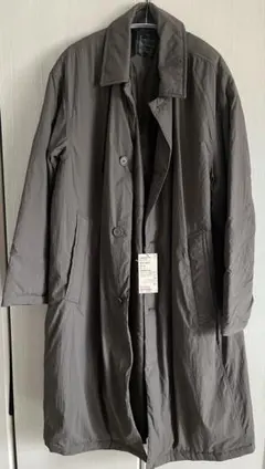 新品 Muji ステンカラーコート ダークモカブラウン