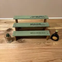 飾り棚　棚　アンティーク調　ヴィンテージ　木製 ビンテージ 男前インテリア