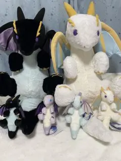 ドラゴンのひゅルルン　ウルトラBIG ST 6体ぬいぐるみセット