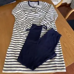 プチバトー　マリニエール　ベロア　パジャマ　12ans PETIT BATEAU
