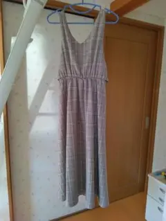 チェックワンピース