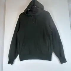【ユニクロUNIQLO】ダークグリーン フード付きパーカー　サイズS