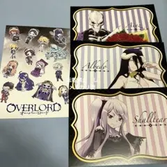 オーバーロード　アインズ　アルベド　シャルティア　ポストカード　ポスカ　4枚