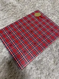 miki house 赤いチェック柄ギフト箱【※外箱のみ】