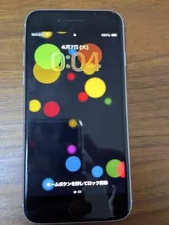 iPhone SE2 64GB ホワイト ジャンク品（背面パネルiPhone8）