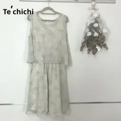 新品タグ付き　シフォンワンピース　グリーンのサムネイル