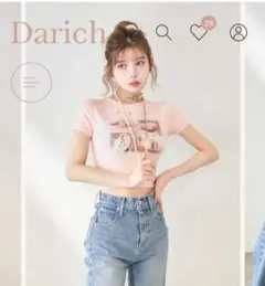 LILY BROWN チェリープリント Tシャツ ホワイト - メルカリ