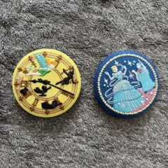 も*ち様 ディズニー刺繍缶バッジ2