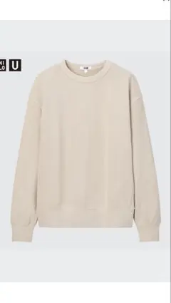 UNIQLO U ガーメントダイ　スウェット Ｌサイズ 32BEIGE