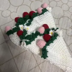 花束ブーケブランケット　いちご