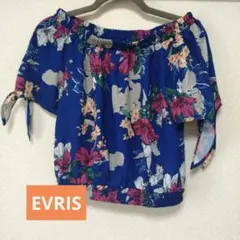 EVRIS フラワープリント オフショル半袖トップスのサムネイル