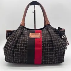 C783 kate spade ハンドバッグ トート キャンバス×レザー 肩掛け