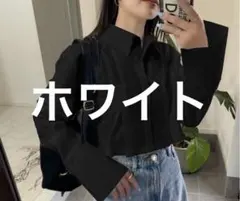 grl ボックスタックショート丈シャツ