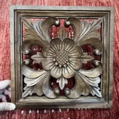 インド 木製浮彫りレリーフ - メルカリ