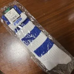 PUMA サッカーソックス 24-27cm ブルー ホワイト