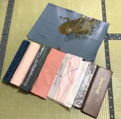 紬地　長襦袢地　（正絹・綿）着物地　羽裏地　丹前地など　9点セットのサムネイル