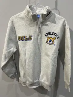UCLA ハーフジップトレーナー Mサイズ グレー