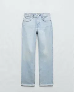 ※12/31まで※ZARA ライトブルー ストレートデニム ザラ