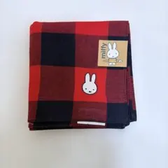 未使用！ミッフィー チェック柄　ハンカチ
