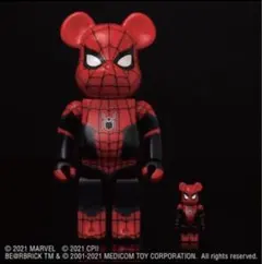ベアブリック SPIDERMAN UPGRADED SUIT 100%&400%